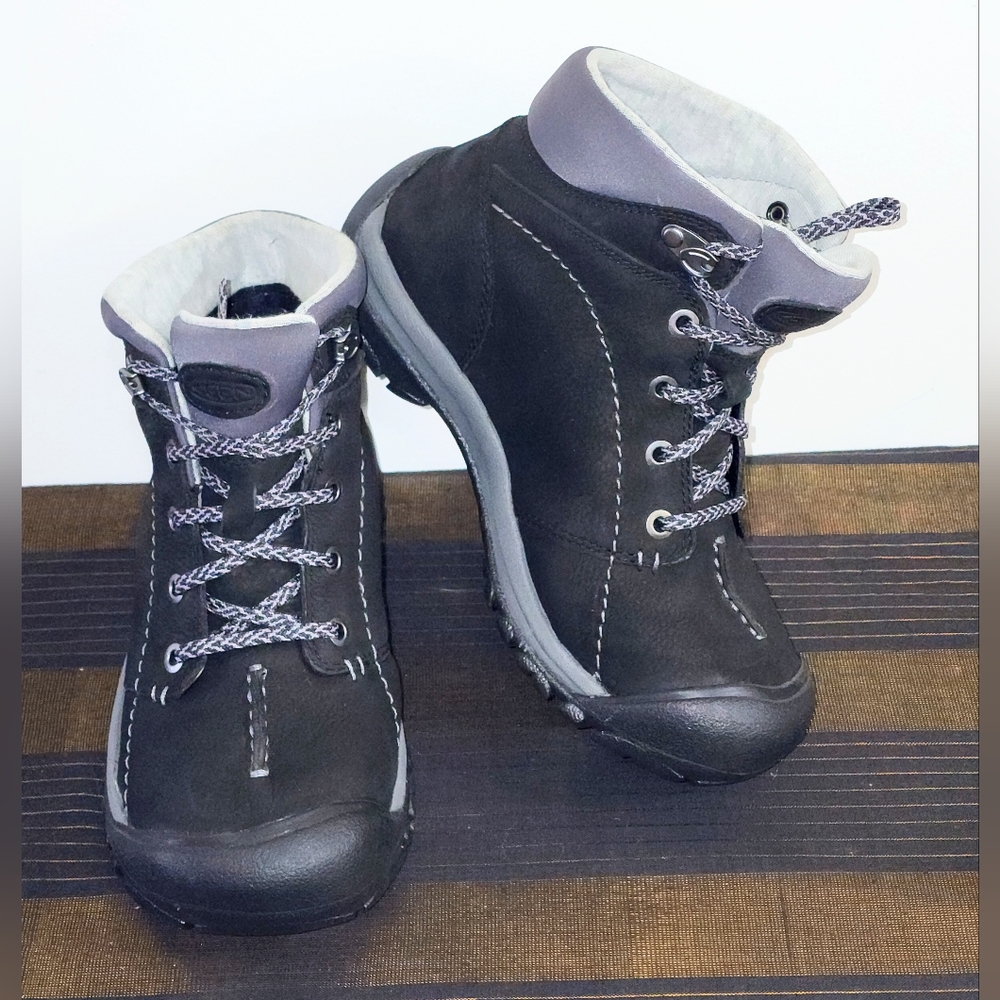KEEN KACI size 5.5 Black HighTop Lace-up Winter Waterproof Insulated Boots - Picture 11 of 12